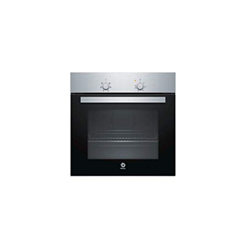 Balay 3HB1000X0 - Horno multifunción, 5 funciones, indicador luminoso, 71 L, 60 cm, Negro/Acero inoxidable