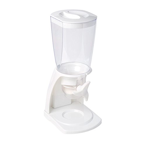 Balvi - dispensador de Cereales. Capacidad 500g de alimento seco. Mantiene los Alimentos Frescos más Tiempo. Color Blanco.