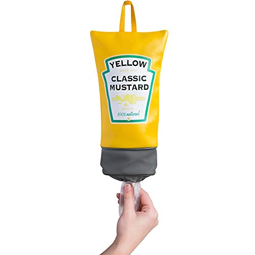 Balvi - Mustard dispensador de Bolsas de plástico