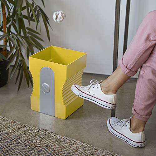 Balvi Papelera Sharpener Color Amarillo Papelera con Forma de sacapuntas Plástico ABS/PP 29cm