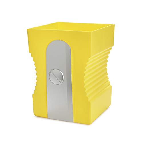 Balvi Papelera Sharpener Color Amarillo Papelera con Forma de sacapuntas Plástico ABS/PP 29cm