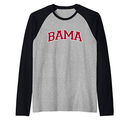 Bama - Alabama Gifts AL State Graphic Camiseta Manga Raglan