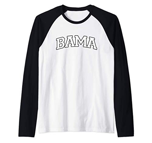 Bama - Alabama Gifts AL State Graphic Camiseta Manga Raglan
