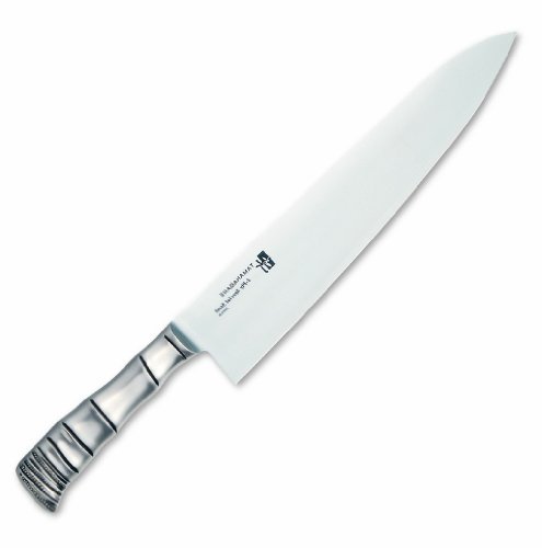Bambú TAMAHAGANE molibdeno · interrupción de acero de vanadio Cuchillo de cocina Gyutou hecho en Japón