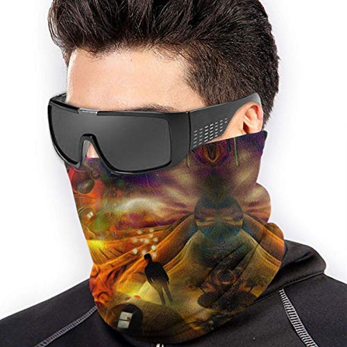 Banda De Sudor Multifuncional,Hombre De Negocios con Bombillas Alrededor De La Cabeza Protección para La Cara Sombreros, Secado Rápido Cara Transpirable Diadema para La Caza Mujeres Hombres,26X30