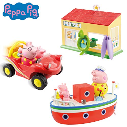 BANDAI Peppa Pig - Playset Peppa Vacaciones en el Mar