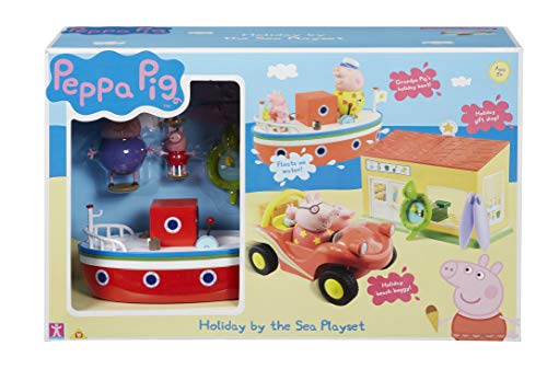 BANDAI Peppa Pig - Playset Peppa Vacaciones en el Mar