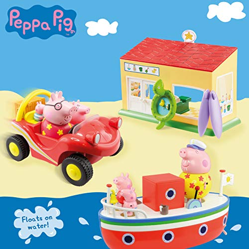 BANDAI Peppa Pig - Playset Peppa Vacaciones en el Mar