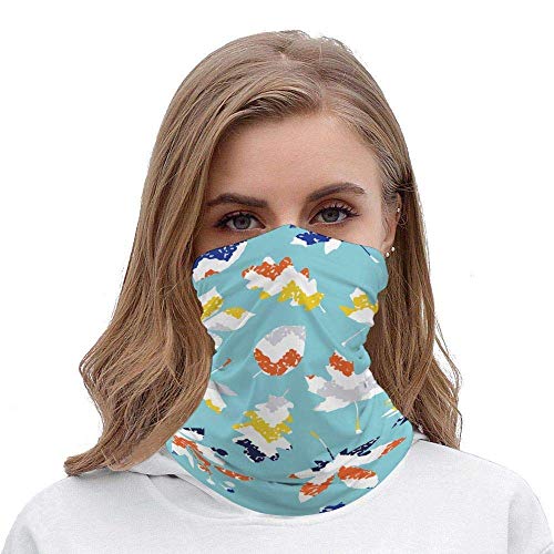 Bandana de diadema para unisex, con diseño retro, con hojas de arce, para el polvo, al aire libre, deportes