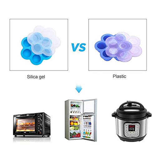 Bandeja de alimentos de silicona,Bandeja de alimentos para bebés,Congelar Silicona Bandeja Molde,Contenedor de almacenamiento para alimentos para bebés caseros, seguro y reutilizable