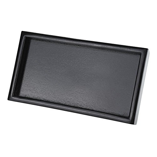 Bandeja Rectangular de Madera de Bambú, Bandeja para Servir Comida y Bebidas con Bandeja de Madera Decorativa con Asas, Té, Café, Refrigerio, Bandejas para Restaurantes Bandeja de Camarero(22*12*2cm)