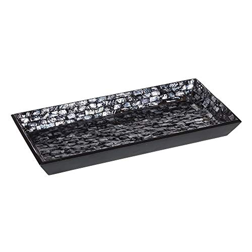 Bandeja Rectangular de nácar Negra Moderna para decoración Factory - LOLAhome