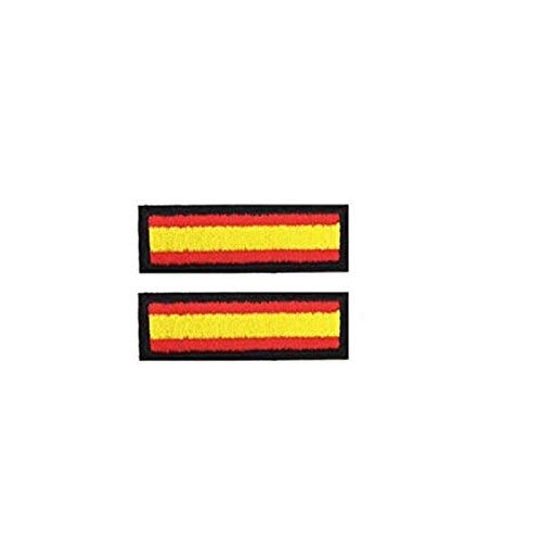 BANDERA DEL PARCHE BORDADO PARA PLANCHAR O COSER (ESPAÑA) (ESPAÑA-N2)
