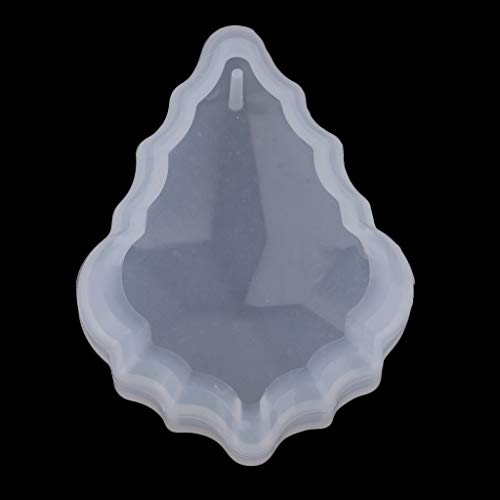 Baoblaze Molde Cristalino Geométrico de Silicón DIY Moldes Pendientes de Resina - 75x50x10mm