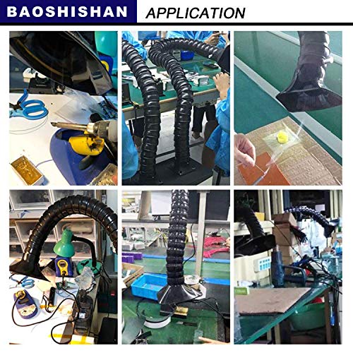 BAOSHISHAN Extractor de Humos de Soldadura Filtro de Humos para Estación de Soldadura ESD, Pequeño, Sistema Único de Mesa de Trabajo 220V