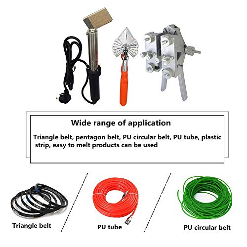 BAOSHISHAN PU Redondo Cinturón Máquina de Soldadura Cinturón De Poliuretano Hot Melt Máquina Conector con Tijeras con Soldador (Un conjunto) 220V