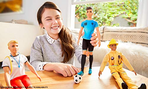 Barbie Quiero Ser, Muñeco Ken Futbolista con accesorios (Mattel FXP02) , color/modelo surtido