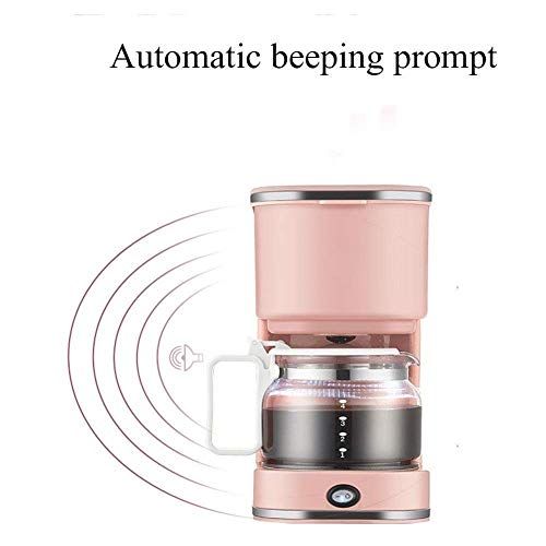 Barir Máquina de café de Filtro, 550W, diseño antigoteo, Filtro Desmontable y Placa calefactora, conservación del Calor Durante 40 Minutos, 5 Tazas, Gratis, Negro