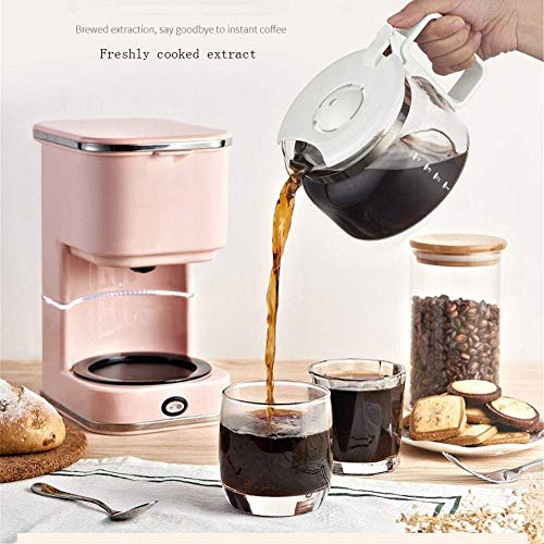 Barir Máquina de café de Filtro, 550W, diseño antigoteo, Filtro Desmontable y Placa calefactora, conservación del Calor Durante 40 Minutos, 5 Tazas, Gratis, Negro