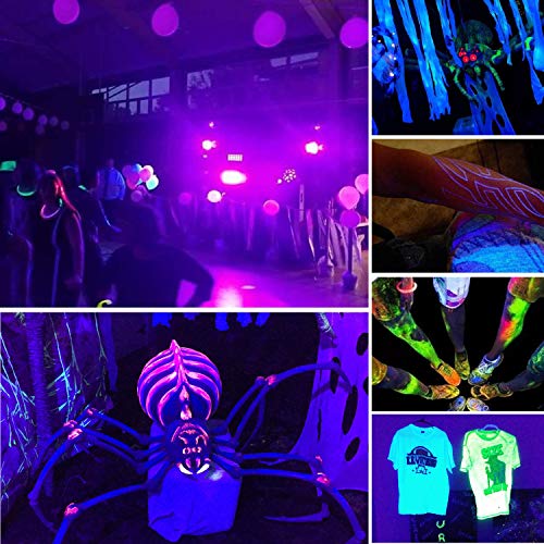 Barra de Luz UV Led,Eleganted Luz Negra 6 LEDs x 3W Lámpara de Escenario UV Luces para fiestas Etapa Disco DJ Club Boda Iluminación (6Leds x 3W, UV)