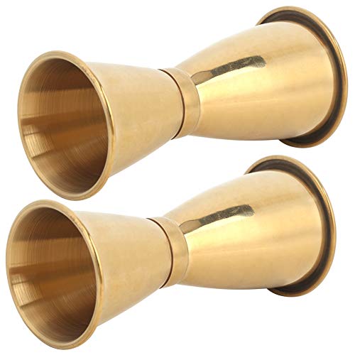 Barra Taza de medir Acero inoxidable Versátil Taza de medir Copa de vino Taza de onza Cóctel Jigger Bebida Herramientas de medición de líquidos Oro(L)