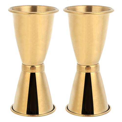 Barra Taza de medir Acero inoxidable Versátil Taza de medir Copa de vino Taza de onza Cóctel Jigger Bebida Herramientas de medición de líquidos Oro(L)