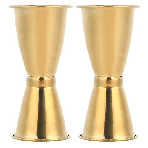 Barra Taza de medir Acero inoxidable Versátil Taza de medir Copa de vino Taza de onza Cóctel Jigger Bebida Herramientas de medición de líquidos Oro(L)