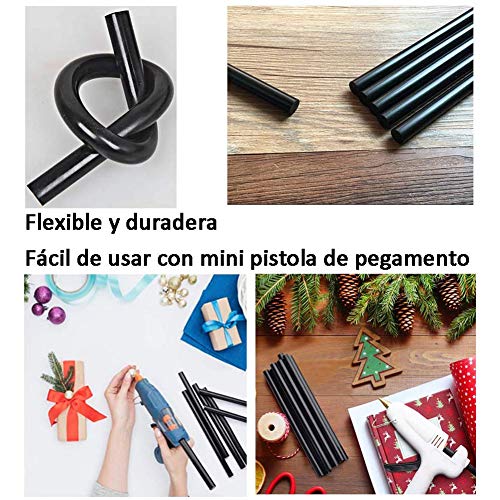 Barras de Pegamento, 50 Unidades Barra de Silicona Recambio Termofusible Calientes Universales Segura y No Tóxica Perfecto para Pistola de Silicona,DIY(7mmx150mm)