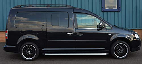 Barras de techo para L2 Caddy Maxi (2004-15) aluminio negro