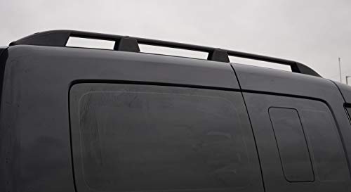 Barras de techo para L2 Caddy Maxi (2004-15) aluminio negro