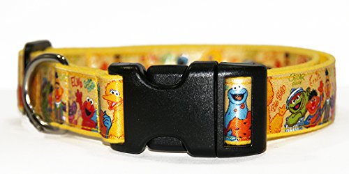 Barrio Sesamo Sesame Street Epi y Blas Bert and Ernie Elmo Collar Perro Hecho a Mano Talla M sin Correa Dog Collar Handmade