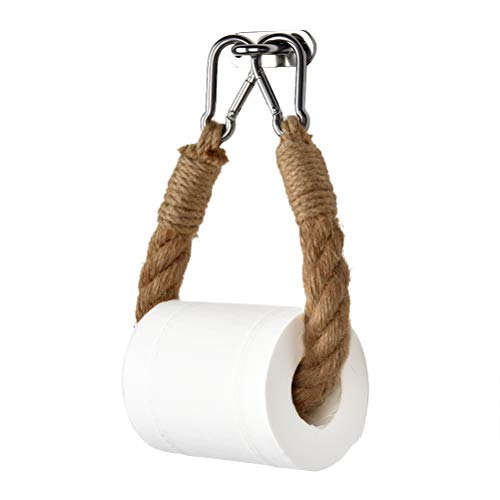 BASOYO - Portarrollos de papel higiénico (60 cm, cuerda industrial)
