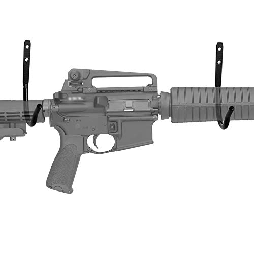 Bastidores de Armas horizontales Montaje en Pared Percha para Rifle Gancho para Escopeta Soporte para Airsoft Almacenamiento y exhibición de Armas