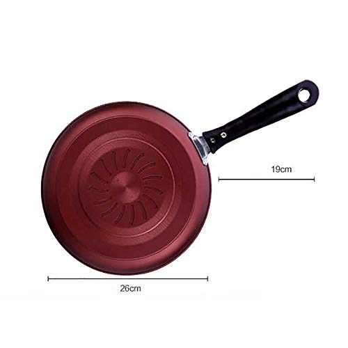Batería de Cocina Juego de Utensilios, Doble Revestimiento Antiadherente de Cocina ollas y Pan Set Profesional for el hogar Restaurante Juegos de Sartenes y Ollas (Color : Red, Size : Free Size)
