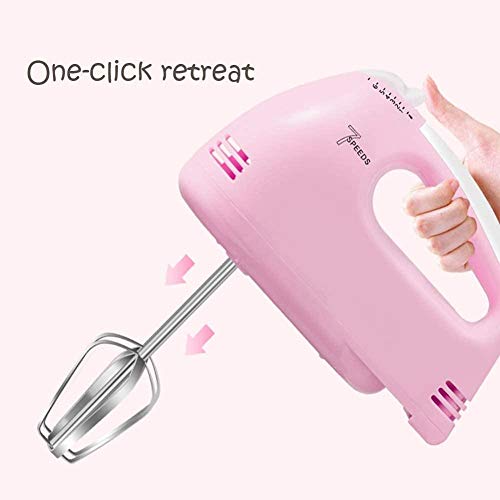 Batidora de Mano eléctrica de diseño Compacto, 120 W, de Mano, con Control de 7 velocidades, batidor eléctrico Utilizado en la Cocina para Mezclar Huevos, Masa, Galletas, Mermelada, Mantequilla,