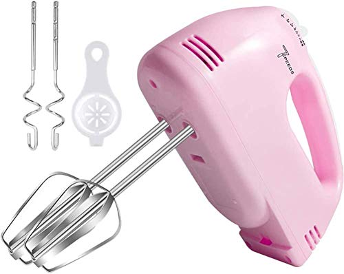 Batidora de Mano eléctrica de diseño Compacto, 120 W, de Mano, con Control de 7 velocidades, batidor eléctrico Utilizado en la Cocina para Mezclar Huevos, Masa, Galletas, Mermelada, Mantequilla,