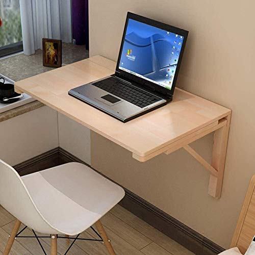 BATOWE Ordenador portátil Tabla de Pared abatibles Mesa Plegable de Madera del Escritorio del Ordenador Colgar de la Pared Mesa for niños (Color : 120x60cm)