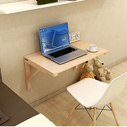 BATOWE Ordenador portátil Tabla de Pared abatibles Mesa Plegable de Madera del Escritorio del Ordenador Colgar de la Pared Mesa for niños (Color : 120x60cm)
