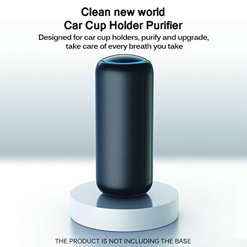 BCAH Purificador De Aire PortáTile, Hepa Filtro Alimentado por USB Cable para Escritorio Oficina, Eliminar Alergias, Humo, Olor,Negro