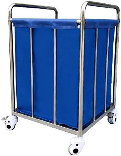 BDD Carros, Carrito Clasificador de Ropa, Almacenamiento de Ropa Sucia para Trabajo Pesado, Carro de Cesto de Ropa Comercial con Ruedas,50 X 80 X 90 cm