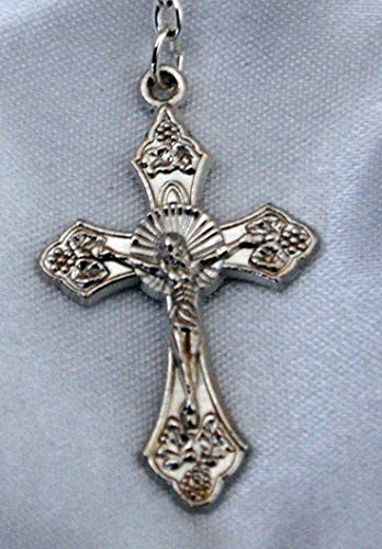 Beautiful White Heart Rosary Beads - Girls & Boys Gift - Perfect First Rosary, Communion or Confirmation Present by Amelia Mae