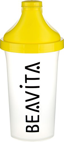BEAVITA Slim Shaker - para batidos de proteínas o bebidas isotónicas mixtas - Botella con cierre de tapa abatible - 500 ml - Apto para lavavajillas y perfecto para llevar al gimnasio