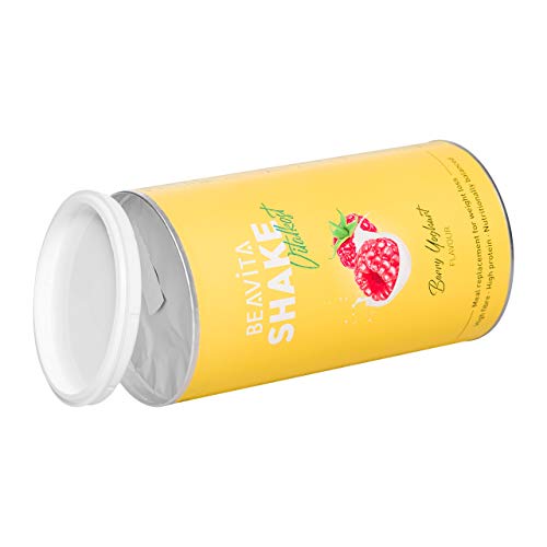 BEAVITA Vitalkost sabor frambuesas & yogurt | 572g | 208 kcal en cada porción | Fácil Preparación | Sin gluten o conservantes | Suplemento con proteína, vitaminas y minerales | Fórmula para adelgazar