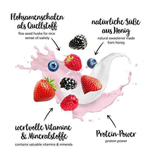 BEAVITA Vitalkost sabor frambuesas & yogurt | 572g | 208 kcal en cada porción | Fácil Preparación | Sin gluten o conservantes | Suplemento con proteína, vitaminas y minerales | Fórmula para adelgazar