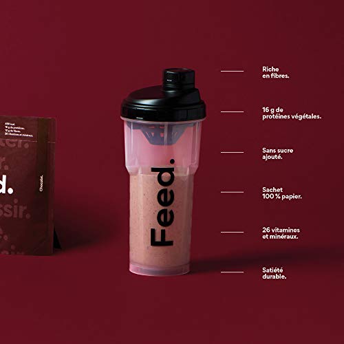 Bebida de comida de Chocolate. - Feed. Original - Paquete de 12 x 115g - Sin azúcar añadido - 500kcal por comida.