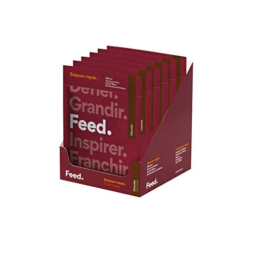 Bebida de comida de Chocolate. - Feed. Original - Paquete de 12 x 115g - Sin azúcar añadido - 500kcal por comida.