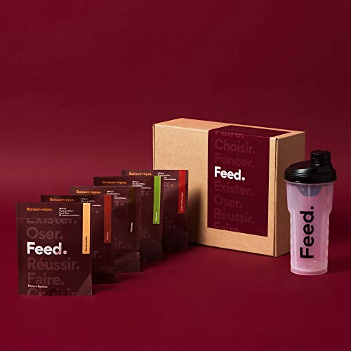 Bebida de comida de Chocolate. - Feed. Original - Paquete de 12 x 115g - Sin azúcar añadido - 500kcal por comida.