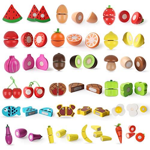 BeebeeRun Corte de Frutas y Alimentos Falsos,Alimentos Juguetes