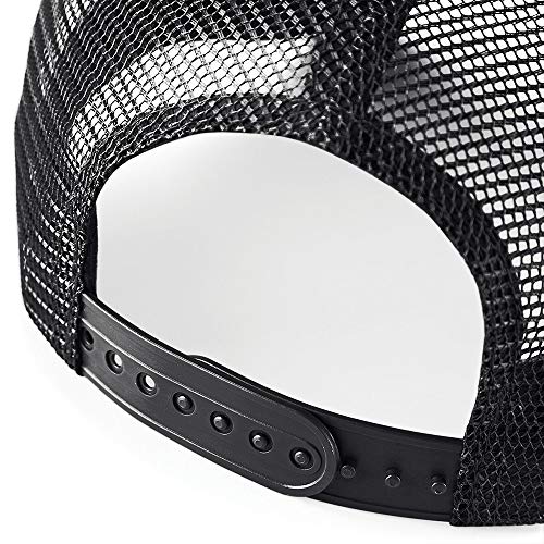 Beechfield – Gorra con paneles de red – para hombre, blanco y negro, talla única