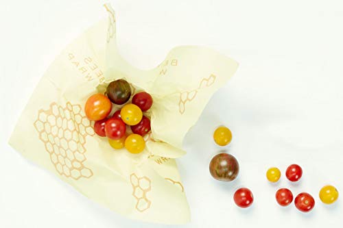Beesweet Bee's Wrap Medio-Tejido orgánico para almacenar Alimentos, Craft, 25.4 x 27.94 x 0.3 cm